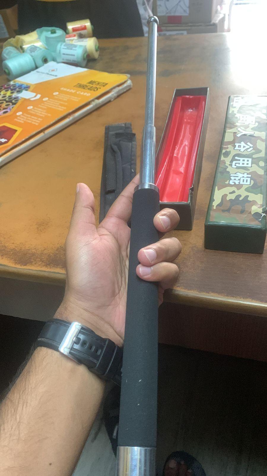 Self Defence Tactical Rod (Heavy Metal and Extendable) stainless steel self defence stick Foldable Pointer Compact magical stick