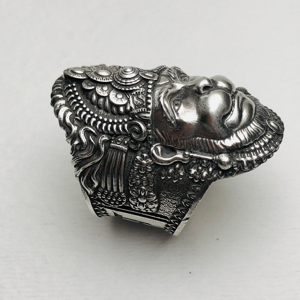Hanuman Ring Sterling Silver Ram Name Ring