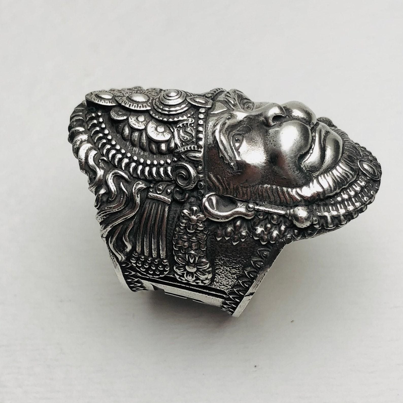 Hanuman Ring Sterling Silver Ram Name Ring