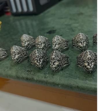 Hanuman Ring Sterling Silver Ram Name Ring