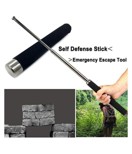 Self Defence Tactical Rod (Heavy Metal and Extendable) stainless steel self defence stick Foldable Pointer Compact magical stick