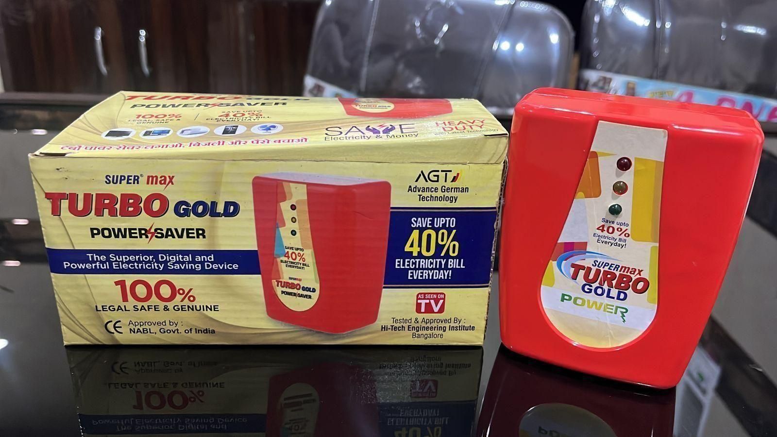 PowerMaxx Turbo Gold Power Saver Device Home for Electric Bill (Power Saver & Money Saver) Save Upto 40% Electricity Bill Everyday Electricity Bill Saver