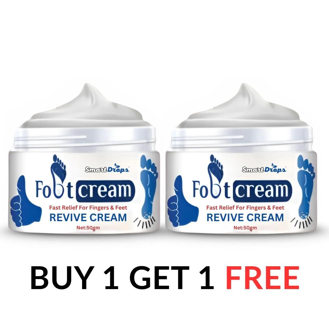 Foot and Body Smooth Cream Fast Relief for Fingers & Feet Revive Cream (Pack of 2)