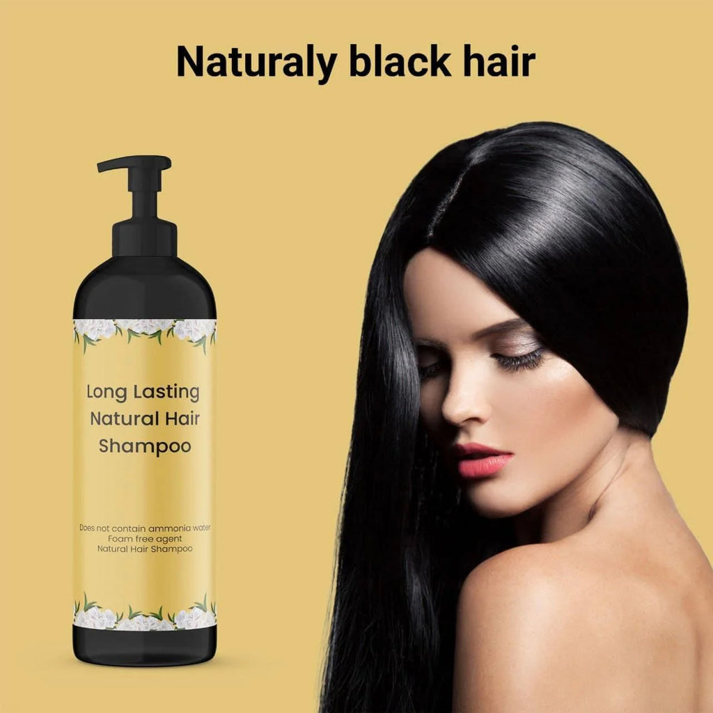 Long Lasting Natural Hair Dye Color  Shampoo  Amonia and Peroxide free Color 100ML (Pack of 2)